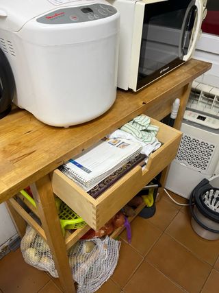 Mesa auxiliar cocina madera