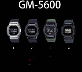 Reloj Casio GM-5600 Plata y Negro