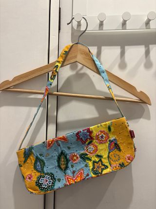 Bolso Laga estampado flores y pájaros