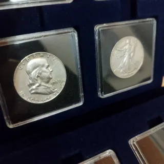 Lote monedas plata USA