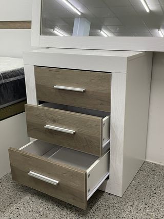 Conjunto dormitorio blanco/pino + Envio