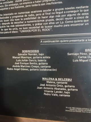 Vinilo Unidos por el Rock Vol.1