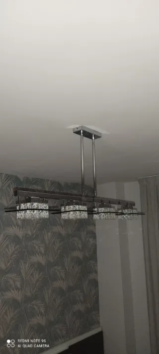 2 Lampade design in metallo e vetro