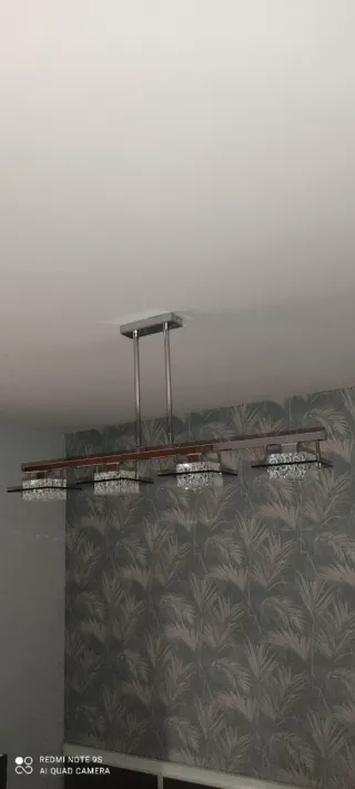 2 Lampade design in metallo e vetro