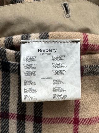 Chaqueta Burberry Beige Vintage Talla 54