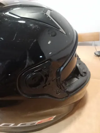 Casco Moto LS2 Fibra Negro. Talla xs