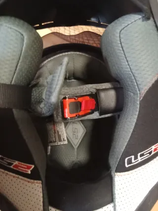 Casco Moto LS2 Fibra Negro. Talla xs