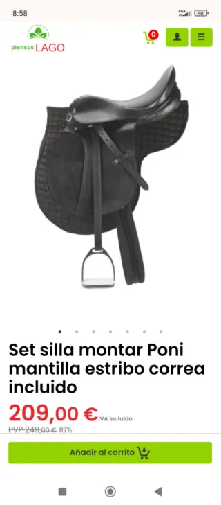 KERBL 32196 JUEGO DE SILLA DE MONTAR PONY QUE INCL