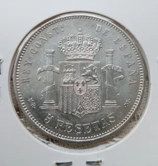 5 Pesetas 1888 *18 *88  Alfonso XIII