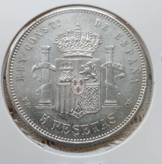 5 Pesetas 1888 *18 *88  Alfonso XIII