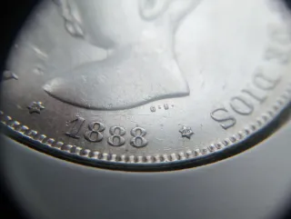 5 Pesetas 1888 *18 *88  Alfonso XIII