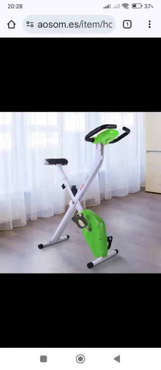 Bicicleta estática plegable