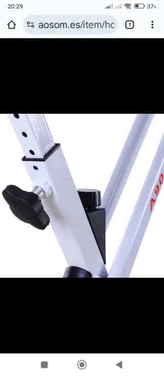 Bicicleta estática plegable