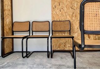 Juego 4 sillas Cesca vintage. Italia 80s