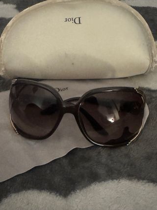Gafas de sol Dior originales marrones y grises