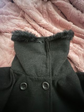 Cappotto donna con collo in pelliccia