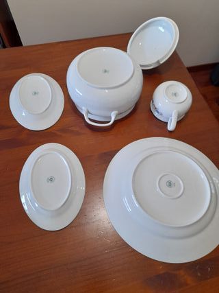 Juego Porcelana Bohemia 7 Piezas, Nuevo