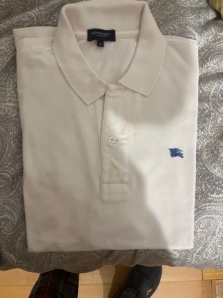 Polo Burberry Blanco Talla S