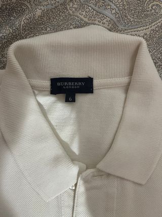 Polo Burberry Blanco Talla S