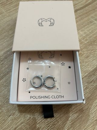 Pendientes aros plata detalle turquesa