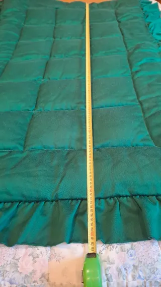 Edredón verde cama 90