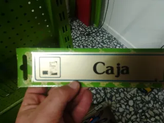 Señal informativa Caja