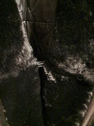 Giaccone in pelle donna