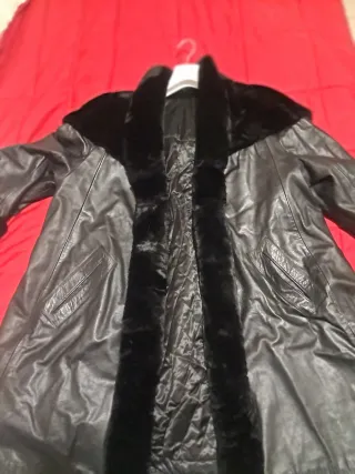 Giaccone in pelle donna