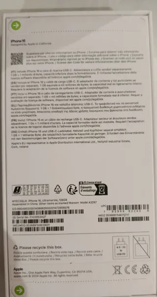 iPhone 16 Azul 128GB