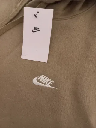 Sudadera Nike capucha camel Talla L