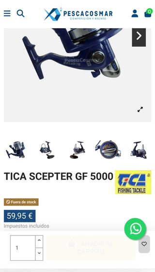 Combo pescar Caña y carrete de surfcasting