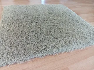 2 Alfombras Beige/Gris Poliéster