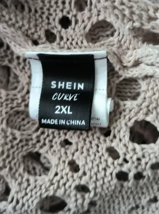 Jersey de punto calado tostado