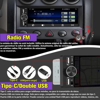 Radio de coche universal con CarPlay/Android auto