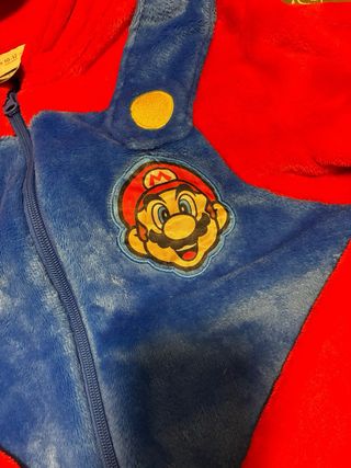 Pijama Entero Niño Mario Bros Talla M talla 10/12
