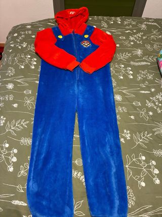 Pijama Entero Niño Mario Bros Talla M talla 10/12