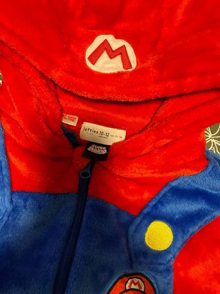 Pijama Entero Niño Mario Bros Talla M talla 10/12