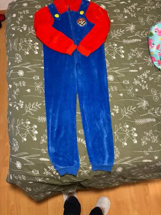 Pijama Entero Niño Mario Bros Talla M talla 10/12