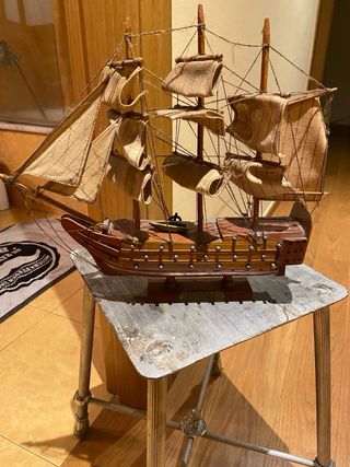 Maqueta Barco Victory Madera Vintage