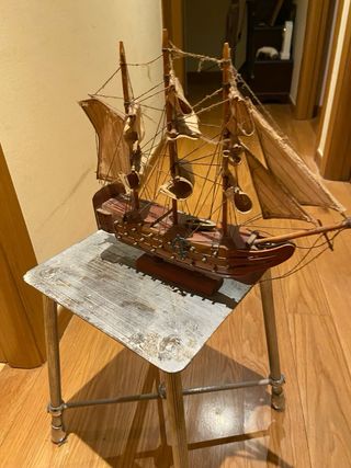 Maqueta Barco Victory Madera Vintage