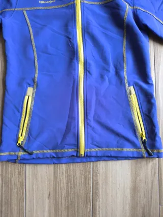 Giacca a vento tecnica Kilimangiaro blu/gialla