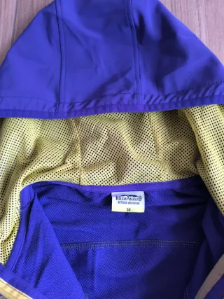 Giacca a vento tecnica Kilimangiaro blu/gialla