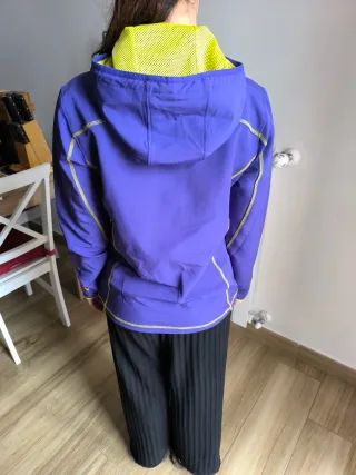 Giacca a vento tecnica Kilimangiaro blu/gialla