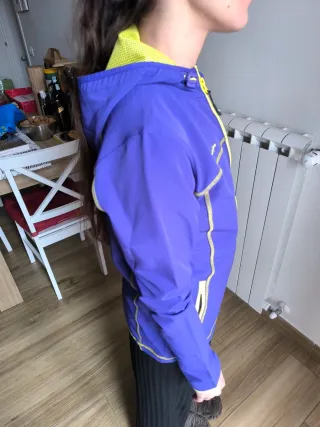 Giacca a vento tecnica Kilimangiaro blu/gialla