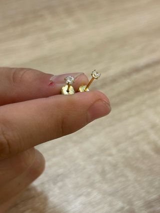 Conjunto oro pulsera y pendientes estrella