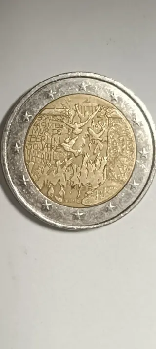 2 Euro Commemorativo Berlino Muro