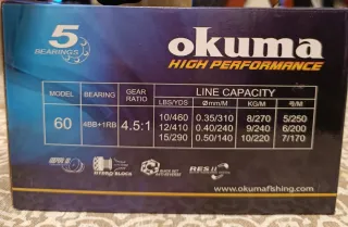 Carrete Okuma Trio-Rex Surf TXSU-60. NUEVO