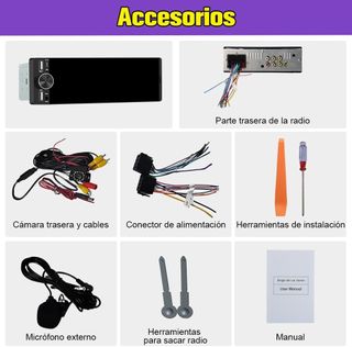 Radio de coche universal con CarPlay/Android auto