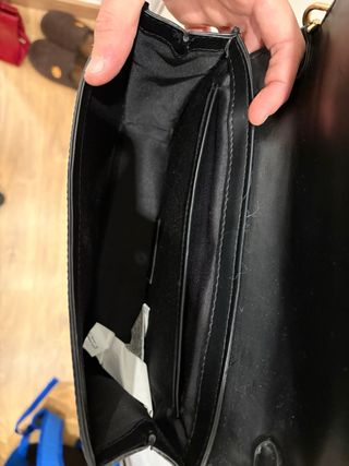 Bolso Zara Negro Cocodrilo