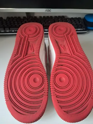 Nike Air Force 1 Bianche Rosse